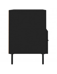 Mobile Porta TV Nero 80x36x50 cm in Legno Multistrato 2