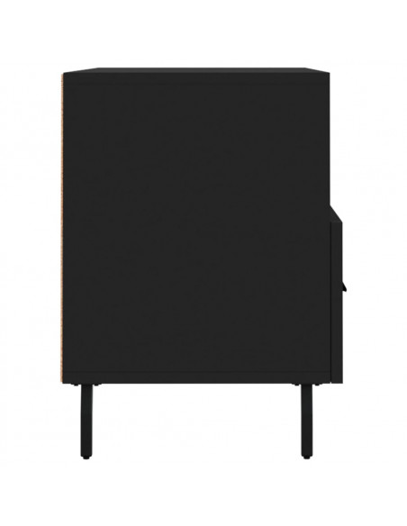 Mobile Porta TV Nero 80x36x50 cm in Legno Multistrato