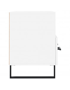 Mobile Porta TV Bianco 80x36x50 cm in Legno Multistrato 2
