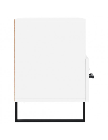 Mobile Porta TV Bianco 80x36x50 cm in Legno Multistrato