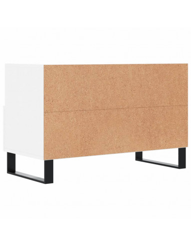 Mobile Porta TV Bianco 80x36x50 cm in Legno Multistrato