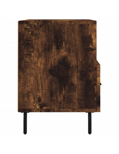 Mobile Porta TV Rovere Fumo 80x36x50 cm in Legno Multistrato