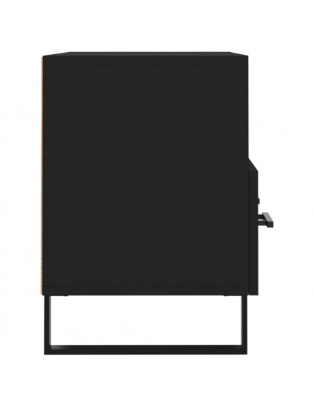 Mobile Porta TV Nero 80x36x50 cm in Legno Multistrato