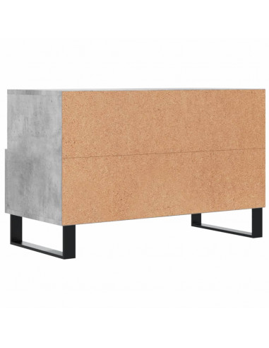 Mobile per TV Grigio Cemento 80x36x50 cm Legno Multistrato