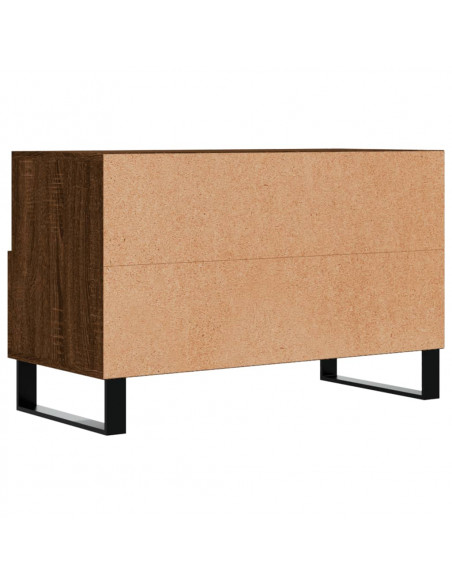 Mobile Porta TV Rovere Marrone 80x36x50 cm in Legno Multistrato
