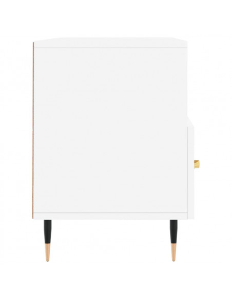 Mobile Porta TV Bianco 102x36x50 cm in Legno Multistrato