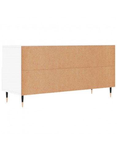 Mobile Porta TV Bianco 102x36x50 cm in Legno Multistrato