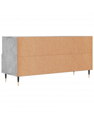 Mobile Porta TV Grigio Cemento 102x36x50 cm Legno Multistrato