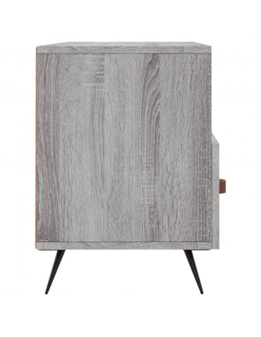 Mobile TV Grigio Sonoma 102x36x50 cm in Legno Multistrato