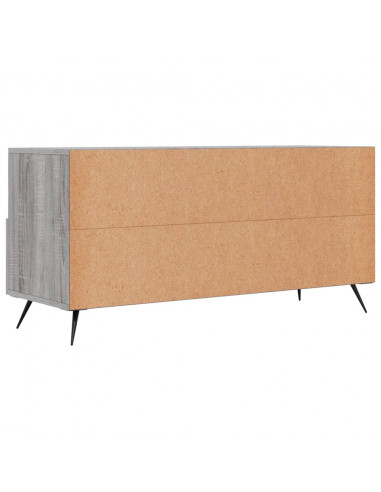 Mobile TV Grigio Sonoma 102x36x50 cm in Legno Multistrato