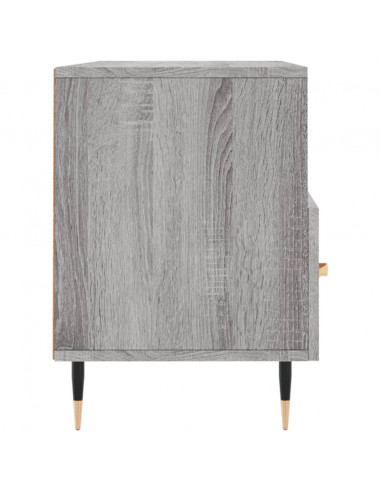 Mobile TV Grigio Sonoma 102x36x50 cm in Legno Multistrato