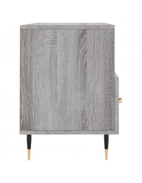 Mobile TV Grigio Sonoma 102x36x50 cm in Legno Multistrato