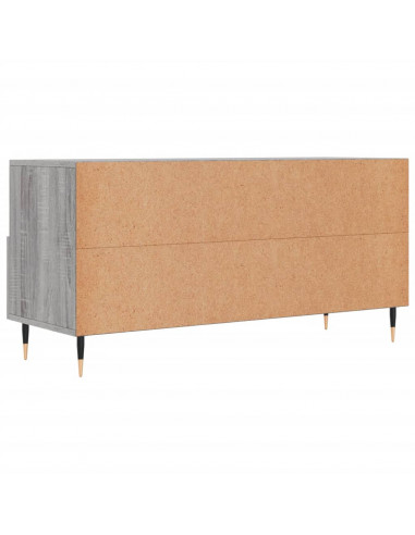 Mobile TV Grigio Sonoma 102x36x50 cm in Legno Multistrato