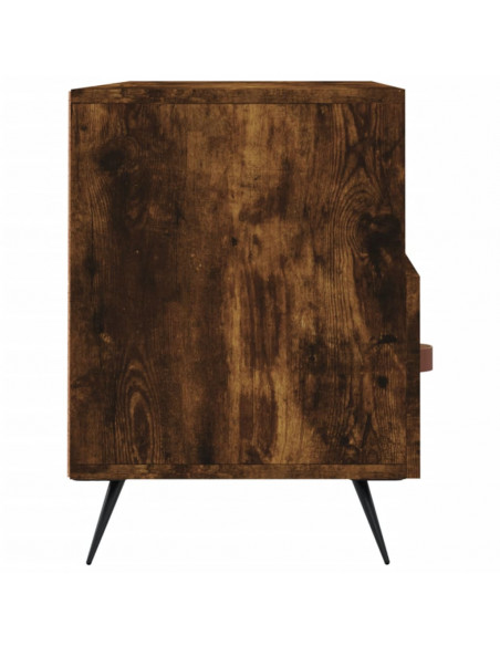 Mobile Porta TV Rovere Fumo 102x36x50 cm in Legno Multistrato