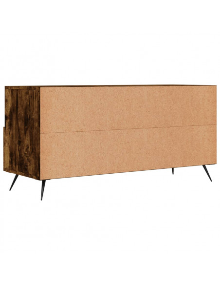 Mobile Porta TV Rovere Fumo 102x36x50 cm in Legno Multistrato