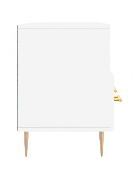 Mobile Porta TV Bianco 102x36x50 cm in Legno Multistrato