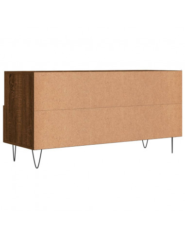 Mobile TV Rovere Marrone 102x36x50 cm in Legno Multistrato