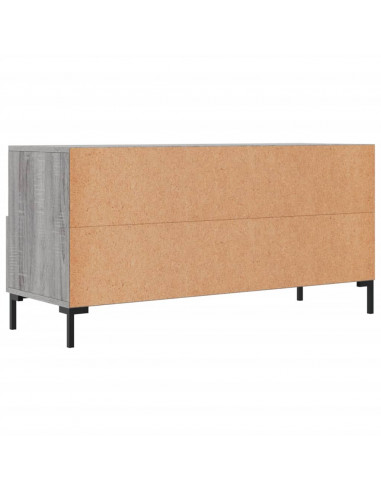Mobile TV Grigio Sonoma 102x36x50 cm in Legno Multistrato