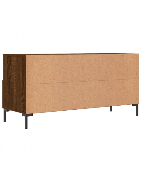 Mobile TV Rovere Marrone 102x36x50 cm in Legno Multistrato
