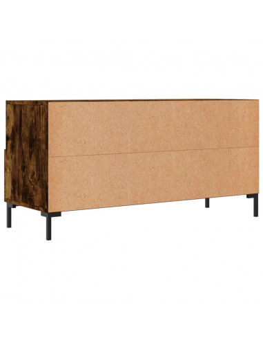 Mobile Porta TV Rovere Fumo 102x36x50 cm in Legno Multistrato