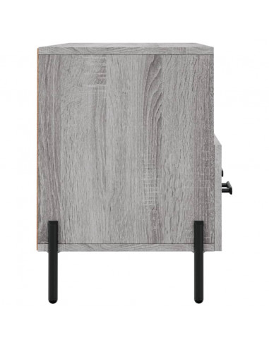 Mobile TV Grigio Sonoma 102x36x50 cm in Legno Multistrato