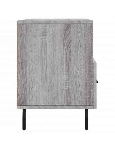Mobile TV Grigio Sonoma 102x36x50 cm in Legno Multistrato