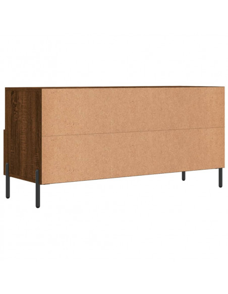 Mobile TV Rovere Marrone 102x36x50 cm in Legno Multistrato