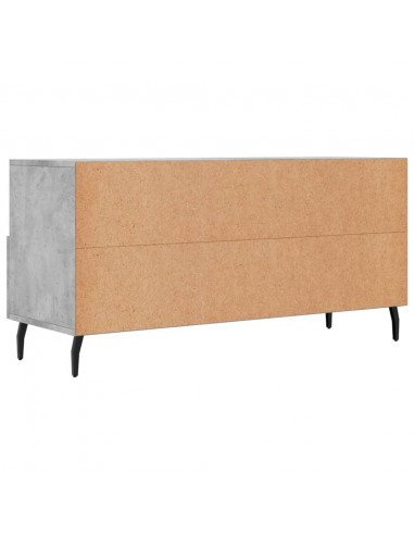 Mobile Porta TV Grigio Cemento 102x36x50 cm Legno Multistrato