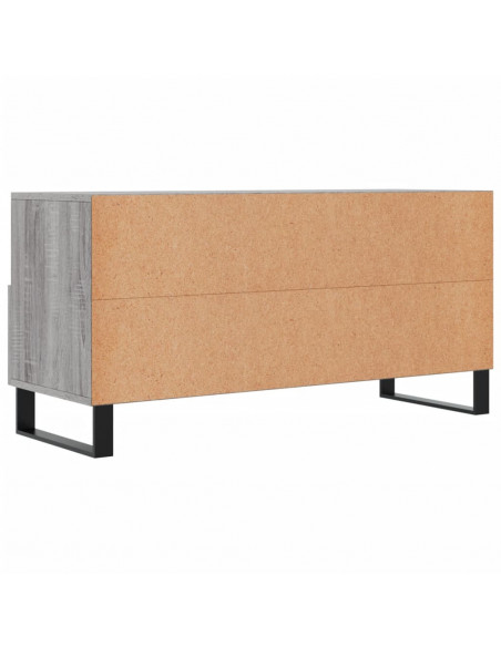Mobile TV Grigio Sonoma 102x36x50 cm in Legno Multistrato