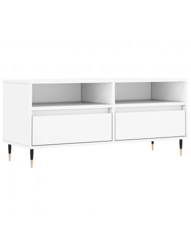 Mobile Porta TV Bianco 100x34,5x44,5 cm in Legno Multistrato