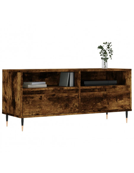 Mobile TV Rovere Fumo 100x34,5x44,5 cm in Legno Multistrato
