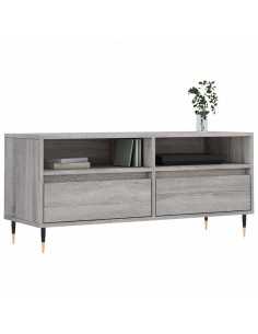 Mobile Porta TV Grigio Sonoma 100x34,5x44,5cm Legno Multistrato 2