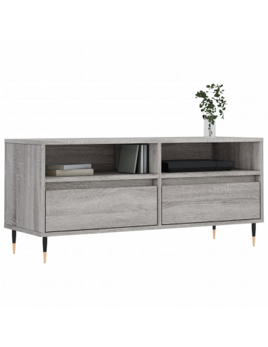 Mobile Porta TV Grigio Sonoma 100x34,5x44,5cm Legno Multistrato