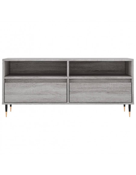Mobile Porta TV Grigio Sonoma 100x34,5x44,5cm Legno Multistrato