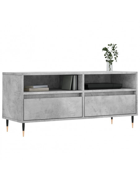 Mobile per TV Grigio Cemento 100x34,5x44,5 cm Legno Multistrato