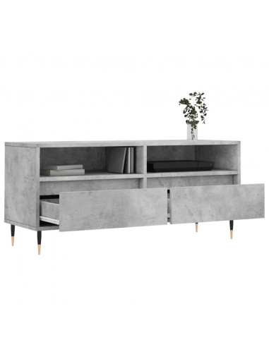 Mobile per TV Grigio Cemento 100x34,5x44,5 cm Legno Multistrato