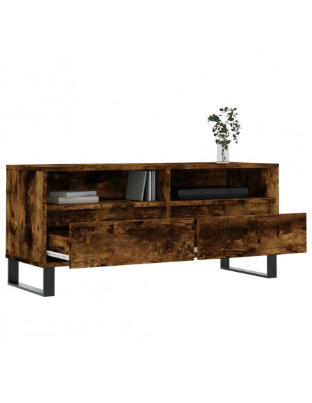 Mobile TV Rovere Fumo 100x34,5x44,5 cm in Legno Multistrato
