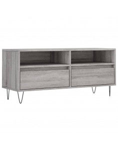 Mobile Porta TV Grigio Sonoma 100x34,5x44,5cm Legno Multistrato 2