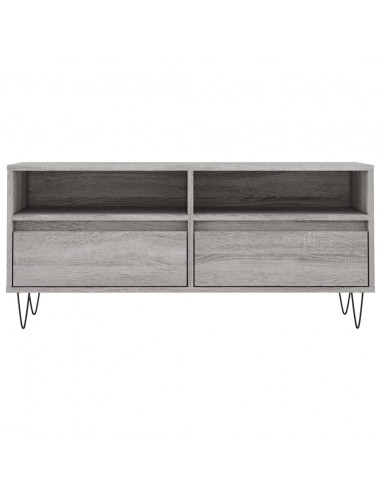 Mobile Porta TV Grigio Sonoma 100x34,5x44,5cm Legno Multistrato