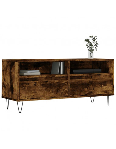 Mobile TV Rovere Fumo 100x34,5x44,5 cm in Legno Multistrato