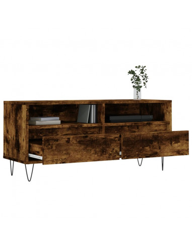 Mobile TV Rovere Fumo 100x34,5x44,5 cm in Legno Multistrato