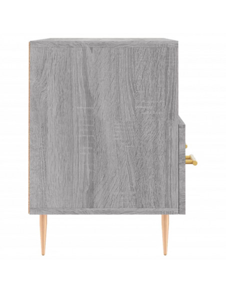 Mobile Porta TV Grigio Sonoma 80x36x50 cm in Legno Multistrato