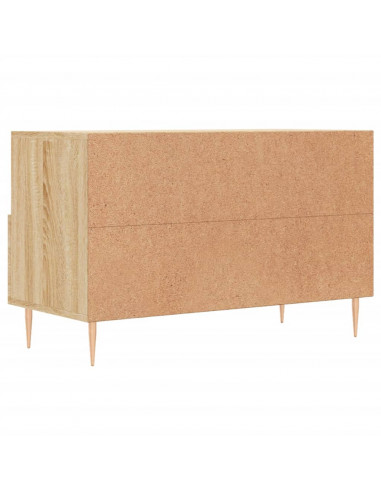 Mobile per TV Rovere Sonoma 80x36x50 cm Legno Multistrato