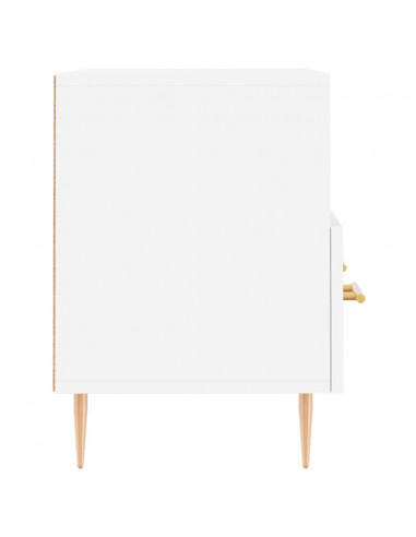 Mobile Porta TV Bianco 80x36x50 cm in Legno Multistrato