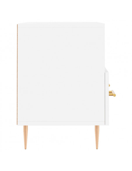 Mobile Porta TV Bianco 80x36x50 cm in Legno Multistrato
