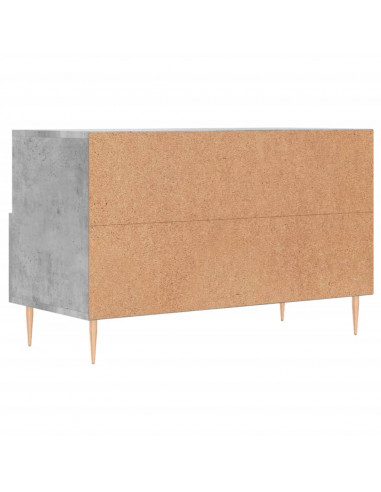 Mobile per TV Grigio Cemento 80x36x50 cm Legno Multistrato