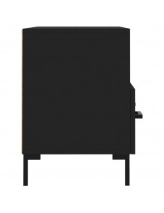 Mobile Porta TV Nero 80x36x50 cm in Legno Multistrato 2