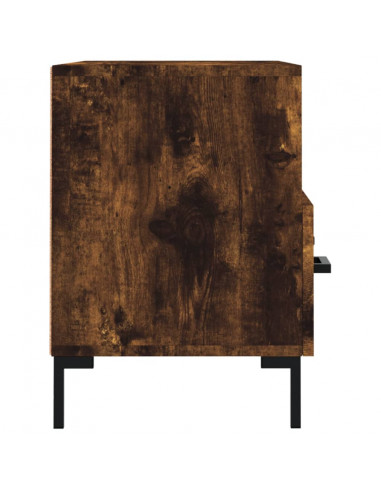 Mobile Porta TV Rovere Fumo 80x36x50 cm in Legno Multistrato