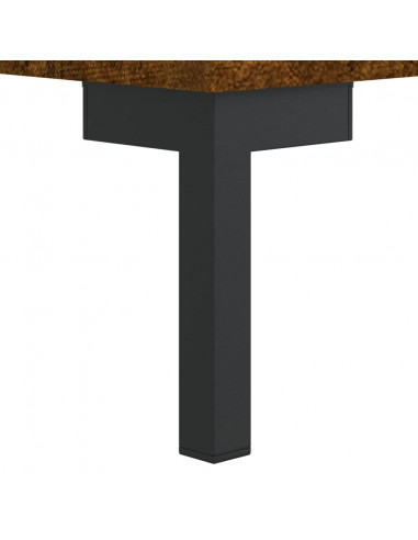 Mobile Porta TV Rovere Fumo 80x36x50 cm in Legno Multistrato