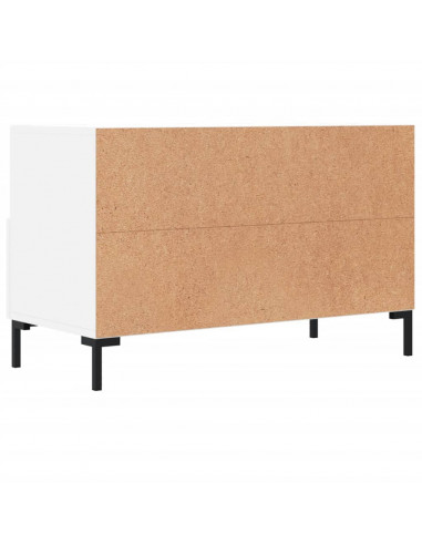 Mobile Porta TV Bianco 80x36x50 cm in Legno Multistrato